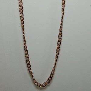 BN Rose Gold/Copper long curb chain